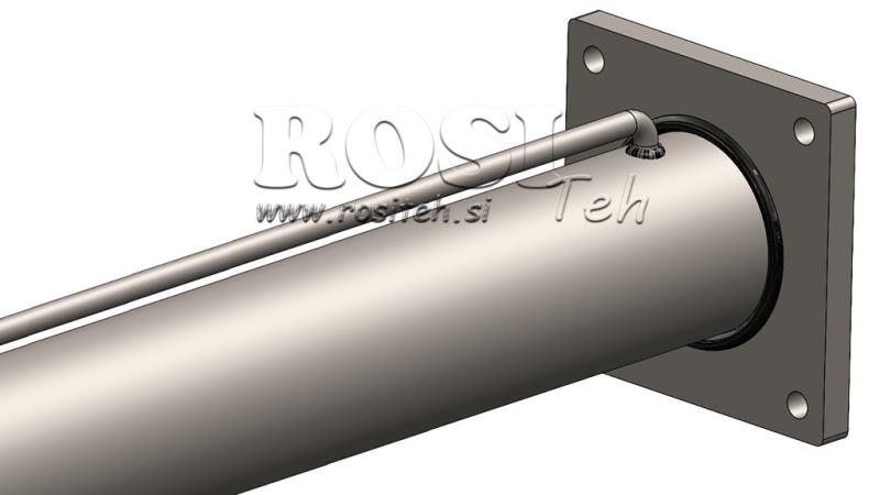 HYDRAULCYLINDER FÖR VEDKLYV MED MONTERINGSPLATTA100/60-1050 - ÖVRE ANSLUTNING