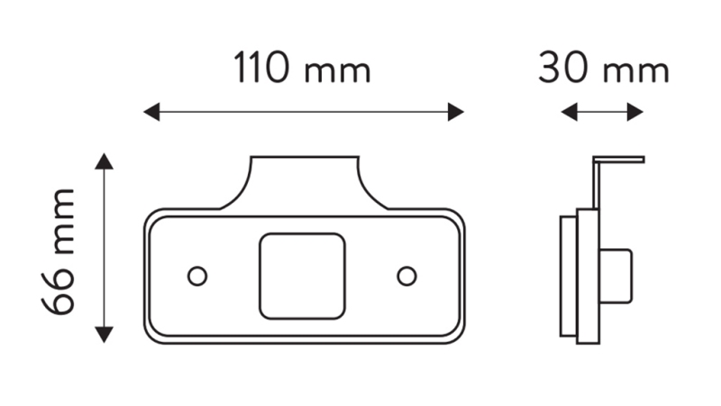 LED OZNAČEVALNA LUČ ORANŽNA 12V