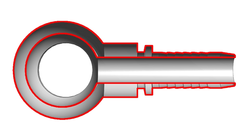 HYDRAULISK ANSLUTNING RNM ÖGA DN6-M10X1