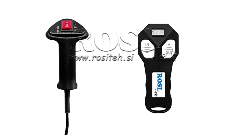 12 V ELEKTRISK VINSCH RS-8000 - 3620 KG - STÅLVAJER - ECO