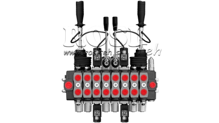 HYDRAULIC VALVE HIAB 8XPC70 + 2X JOYSTICK - ELECTRIC CONTROL 12V