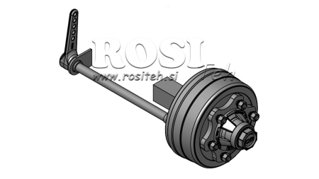 HALVAXEL MED BROMSAR 3.600 KG L.250 MM