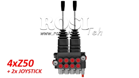 HYD. VENTIL 4XZ50 + 2X JOYSTICK