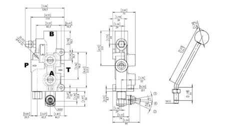 HYDRAULIKVENTIL P81-RS AUTOMATISK FÖR SPLITTER - TVÅHASTIGHET