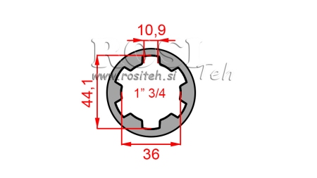 KARDANADAPTER HYLSA 1-3/4 (120 mm)