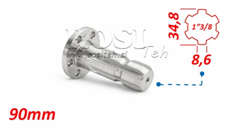 P.T.O. ADAPTÉR S FLANGE 6 DĚR 1 3/8