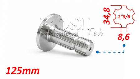 KARDANOVÝ ADAPTÉR S PŘÍRUBOU 1-3/8 (125 mm)