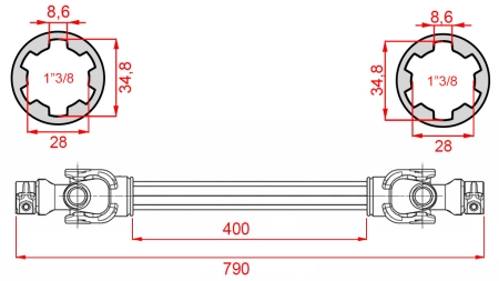 ECO KARDAN 790mm 35-60HP STANDARD