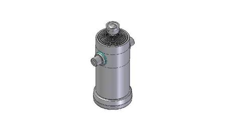 1037S -TELESCOPISK CYLINDER STANDARD/BOLL 10 STEG RESA 4730 DIAMETER 270
