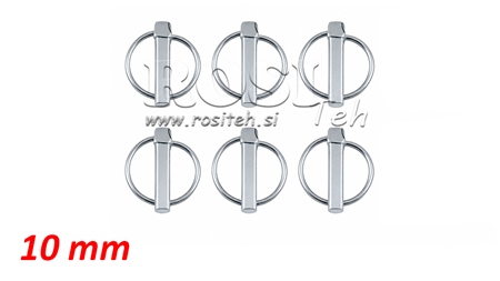 VAROVALNA OKROGLA SPONA 10 mm (6 KOS)