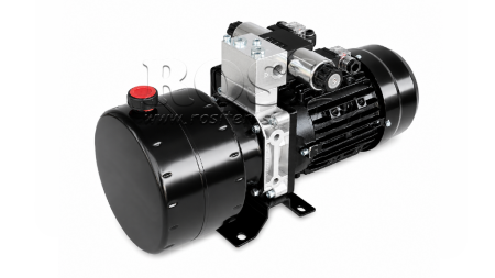 MINI HYDRAULIKAGGREGAT 230V AC (0,75 kW) - 3,7 cc - 5,2 lit/min - tank 4 lit