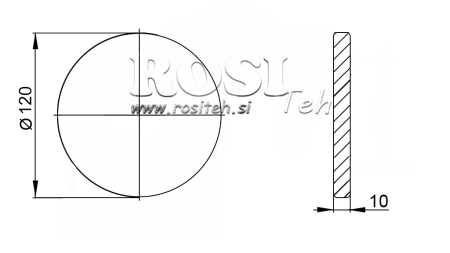 P.T.O. ADAPTER FLANGEGA 1 3/4 L120