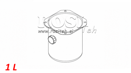 METALLTANK RULL PP 1 LITER