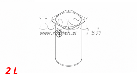 METALLTANK RULL PP 2 LITER