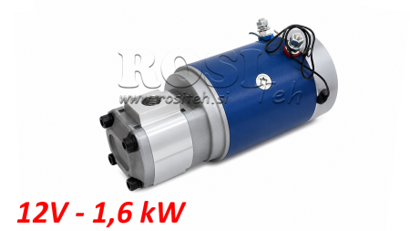 HYDRAULICKÁ ČASŤ ČERPADLA GR.1 + ELEKTRICKÝ MOTOR 12V 1,6kW = 2,5cc - 6,6lit