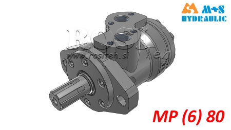 HYDRAULISK MOTOR MP 80 CC - 6 TÄNDER