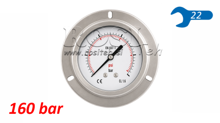 MANOMETER DN100 BAK 0 - 160 BAR - 1/2