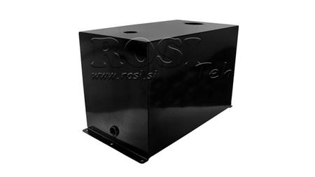 KOVOVÁ NÁDRŽ 100 LITRŮ KUBICKÁ 400x355x753mm PŘÍPRAVA NA NÁVRATOVÝ FILTR