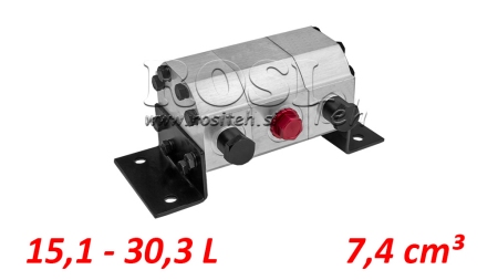 HYDRAULIC GEAR FLOW DIVIDER 2/1 (15.1-30.3LIT - MAX.240BAR) 7.4CC/SEG