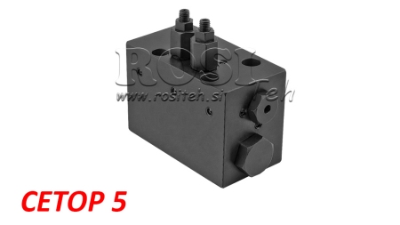 HIDRAVLIČNI VENTIL OBRAČALNI MEHANSKI ZA HLEVSKEGA KRTA CETOP5 4/2 RHA
