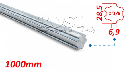 KARDANAXEL SPLINES 1-1/8 (1000 mm)