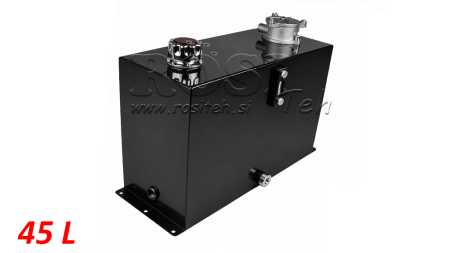 METALLTANK 45 LITER WÜRFEL 445x255x600mm MIT AUSRÜSTUNG