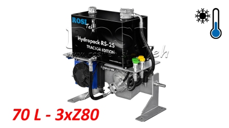 TRAKTOR HYDRAULIKAGGREGAT MED EN KAPACITET PÅ 70L FLÖDE 53L/MIN 3XZ80 - S HYDRAULOLJA KYLARE