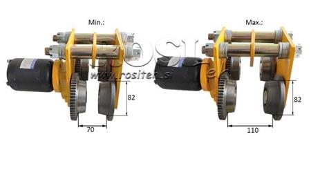 ELEKTRO POGON VOZIČKA ZA INDUSRIJSKO DVIGALO DWI 0,5 T