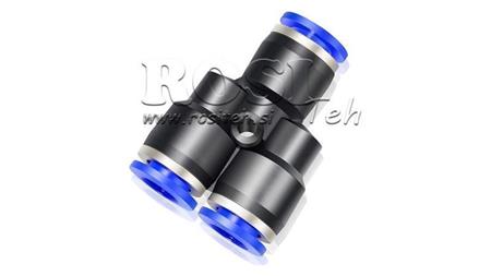 PNEUMATISK PLUG Y KOPPLING TPA UTAN GÄNGA QY-6