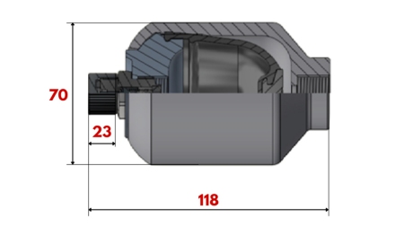 ACCUMULATORE IDRAULICO 0,15 LIT - M18x1,5
