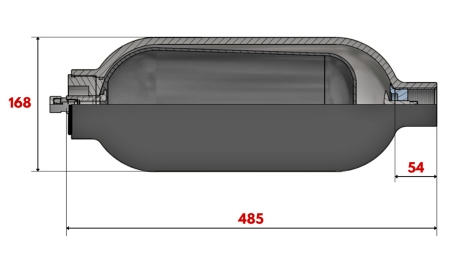 HIDRAVLIČNI AKUMULATOR 6 LIT - BSP 1 1/4