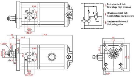 HYDRAULISK PUMP GR.2 HI-LO 22C3,5/11X815R
