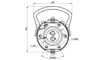 HYDRAULISK ROTATOR 12000/6000 KG MED FLÄKT