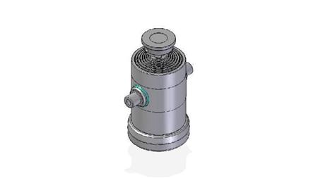 7032S -TELESCOPISK CYLINDER STANDARD/BALL 7 STEG RESA 1992 DIAMETER 240