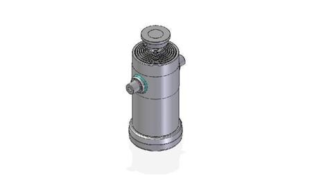 7035S -TELESCOPISK CYLINDER STANDARD/BOLL 7 STEG RESA 2832 DIAMETER 240