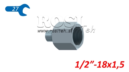 HYDRAULISK ADAPTER HAN-HUN 1/2-18X1.5