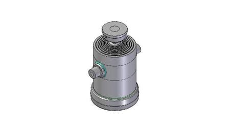 8053S -TELESCOPISK CYLINDER STANDARD/BOLL 8 STEG SLAG 2465 DIAMETER 300