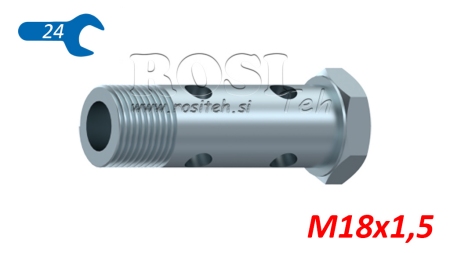 HYDRAULICKÝ DUTÝ DVOJITÝ ŠROUB M18x1,5