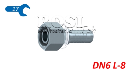 HYDRAULICKÁ PRÍPOJKA DKOL 8 L SAMICA DN6–M14×1,5