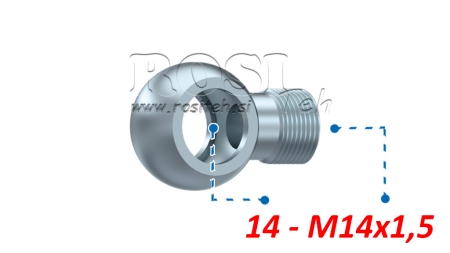 HIDRAULISKAIS BANJO SAVIENOJUMS M14X1,5-14