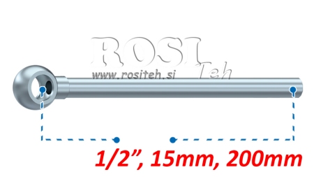 METALL BANJORÖR 15MM 1/2 200MM