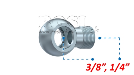 HYDRAULISK BANJOBULTKOPPLING 1/4-3/8