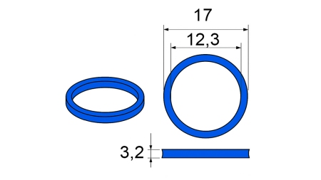 PACKNING FÖR MULTI-FASTER KOPPLING 3/8 RÖRLIG DEL