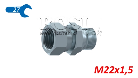 HYDRAULICKÝ DVOJITÝ SKRUTKOVÝ SPOJ S OTOČNOU MATICOU M22x1,5