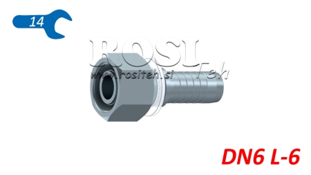 HYDRAULICKÁ PRÍPOJKA DKOL 6 L SAMICA DN6–M12×1,5