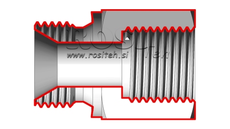 HIDRAVLIČNI ADAPTER MOŠKI-ŽENSKI 3/8 - 16x1,5