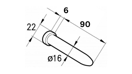 Φ16 BULT FÖR ROMA-GÅNGJÄRN