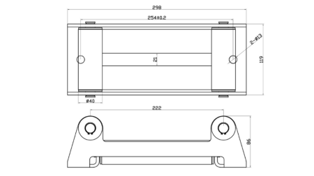 12 V ELEKTRISK VINSCH RS-12000 - 5440 kg - SYNTETISKT REP - ECO