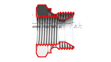 HIDRAVLIČNI ADAPTER MOŠKI-ŽENSKI 1/2-1/4