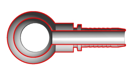 HYDRAULISK ANSLUTNING RNM ÖGA DN6-M10X1